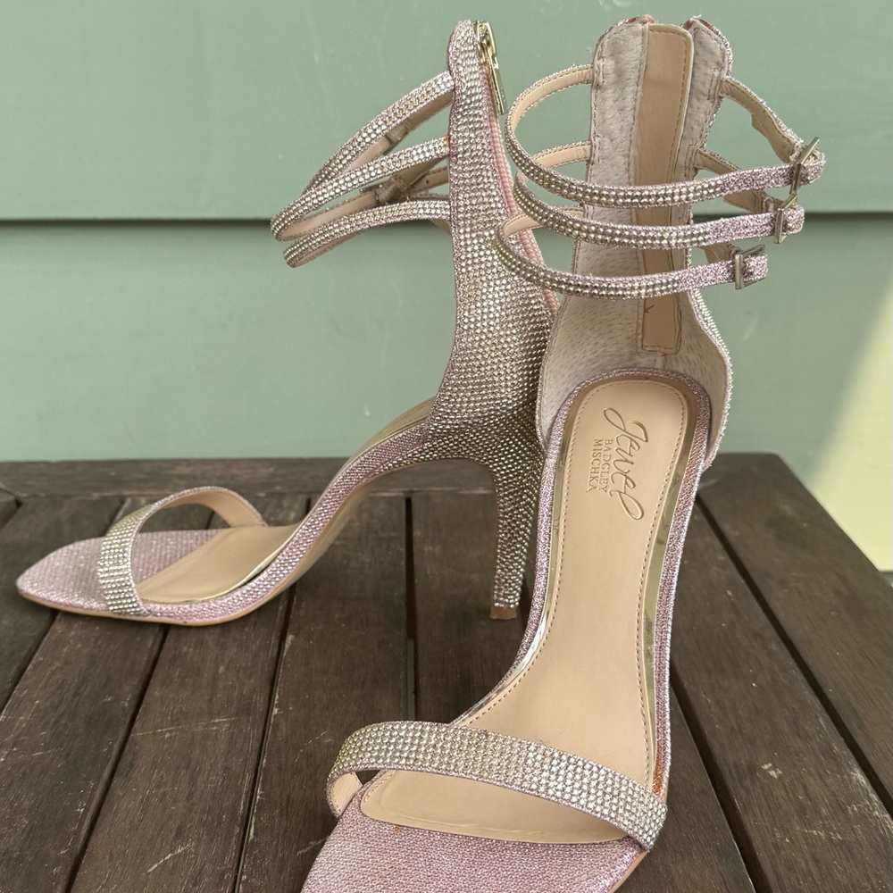 Elegant Pink Strappy Heels